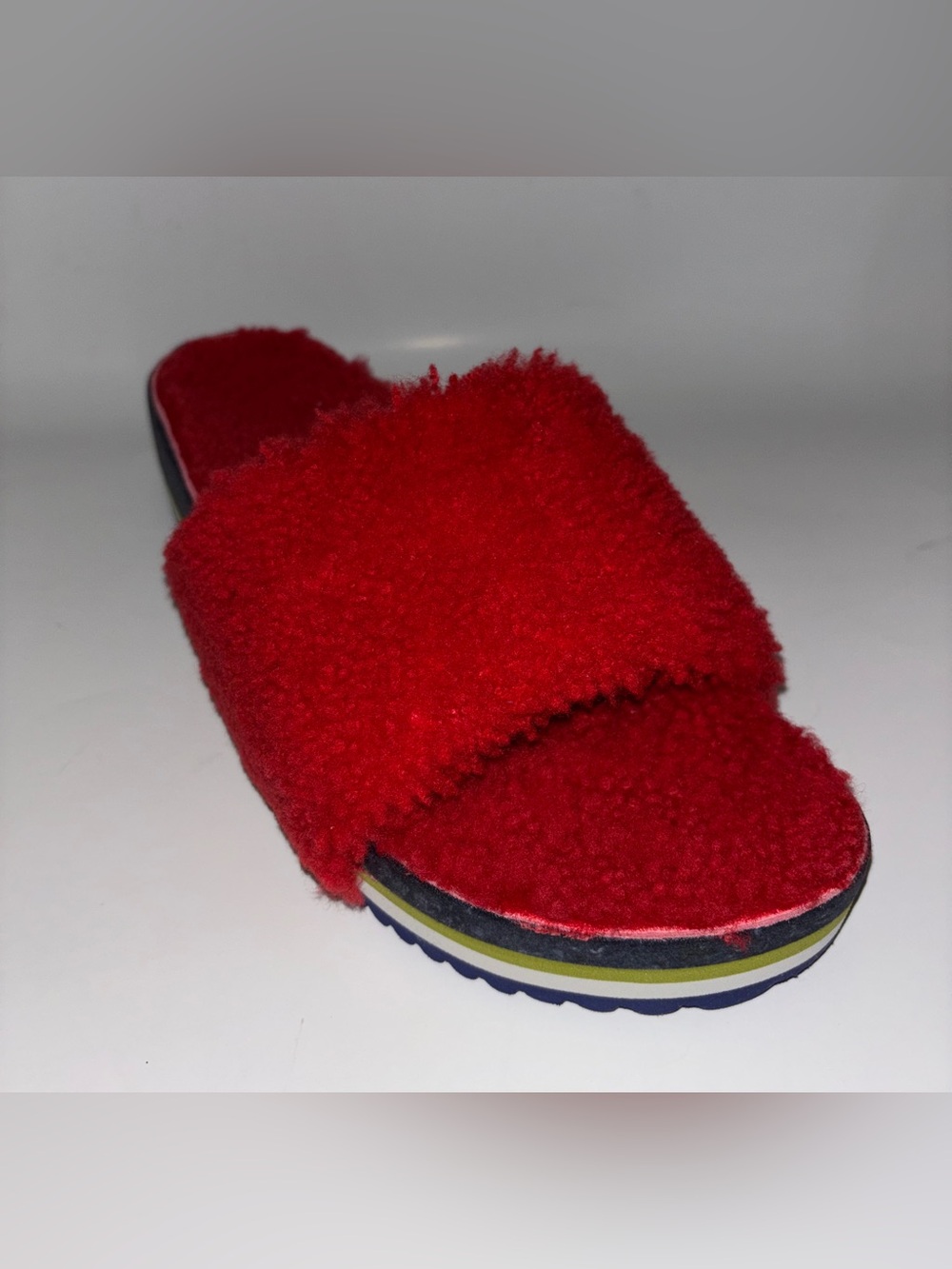 Fleks For Free People Teddy Bear Shearling Cito Slides Women 11M-11.5 Men10-10.5